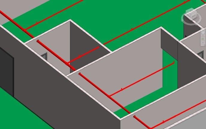Sleeves placed automatically at pipe and wall crossings